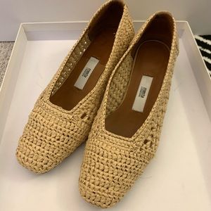 Missta Noa raffia pumps heels size 35
